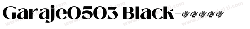Garaje0503 Black字体转换